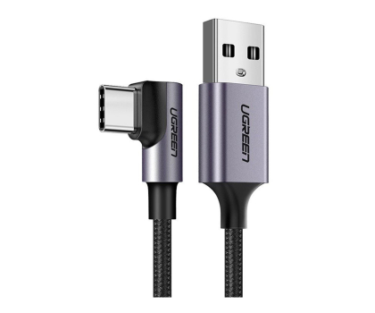 Kabel UGREEN Kabel USB do USB-C kątowy US284 3A  3m czarny